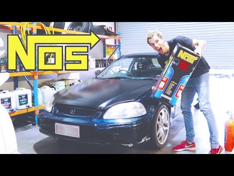 NITROUS ON A EK HONDA CIVIC!