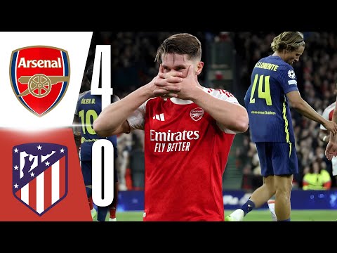 ARSENAL 4 - 0 ATLETICO MADRID | HIGHLIGHTS | Uefa Champions League | #ucl