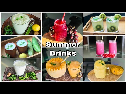 8 Refreshing Summer Drinks | Summer Drinks | Summer Special Recipes | Summer Drinks Recipe
