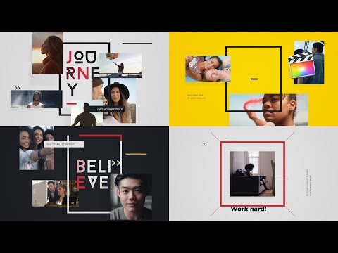 Minimalistic Slideshow Modular Template for Apple Motion & FCPX - MotionVFX