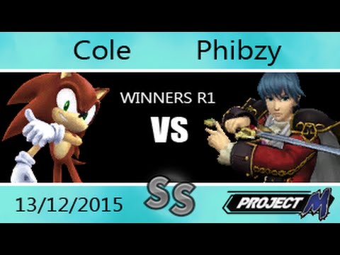 SGT 13/12 - Cole (Sonic, Lucas) Vs. Phibzy (Marth) Project M Winners Round 1