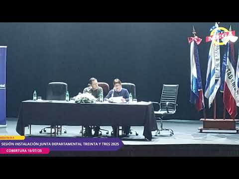 Sesión instalacion Junta Departamental Treinta y Tres 10/07/2025