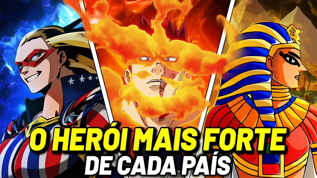 TODOS OS HERÓIS NÚMERO UM DE CADA PAÍS EM BOKU NO HERO | MY HERO ACADEMIA
