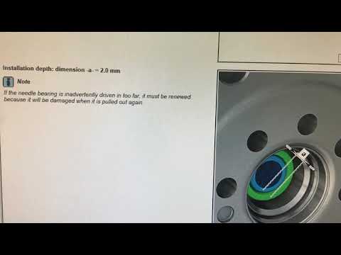 Renewing needle bearing in crankshaft VW T6. 2,0Tdi