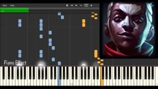 League of Legends - Ekko the Boy who Shattered Time (Piano Tutorial Synthesia)
