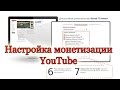Настройки монетизации видео в YouTube. 