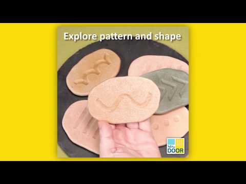Slide 4 - Feel-Write Pre-Writing Stones, 12 Pieces (video)