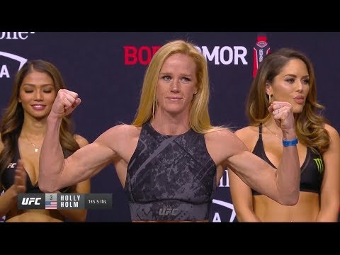 Holly Holm vs. Raquel Pennington - Weigh-in Face-Off - (UFC 246: McGregor vs. Cerrone) - /r/WMMA