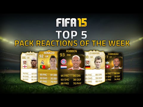 TOP 5 PACK REACTIONS OF THE WEEK FT. TIF ROBBEN & RONALDO IN A PACK! - FIFA 15 ULTIMATE TEAM