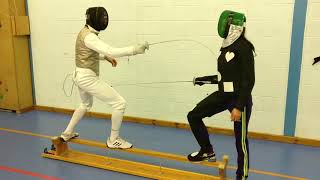 Fencing Fight Lesson Foil Epee Sport Bench Improving Balance