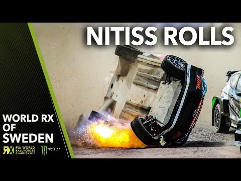 Nitišs' WILD ROLL! | 2019 Swecon FIA World Rallycross of Sweden