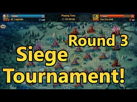 Siege Tournament Round 3 ZCC vs. Af: Legends | Summoners War