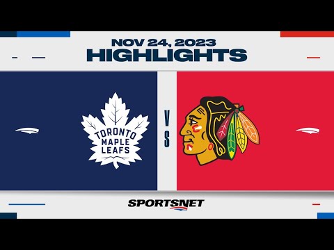 NHL Highlights | Maple Leafs vs. Blackhawks - November 24, 2023