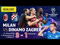 Goal & Highlight : Ac Milan 3 - 1 Dinamo Zagreb in UEFA Champions League