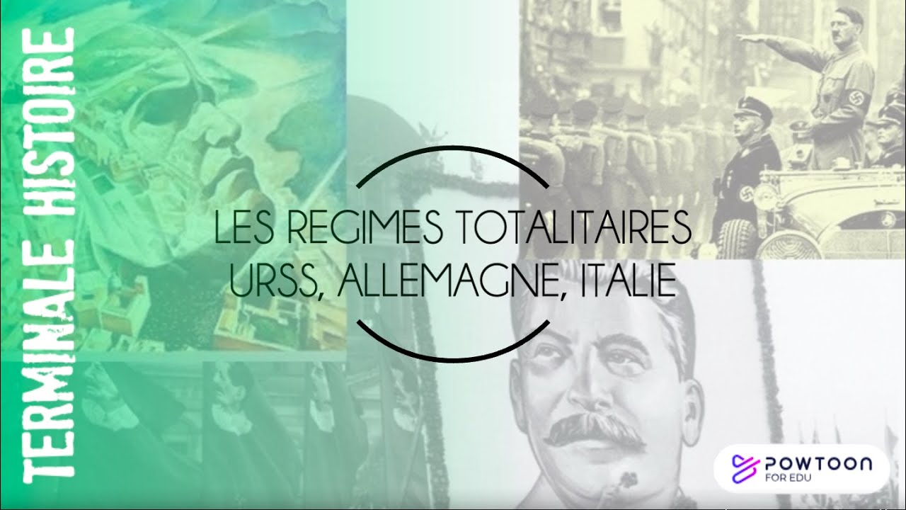 TERMINALE 1/2 Les régimes totalitaires, à la recherche d'une nouvelle géopolitique européenne