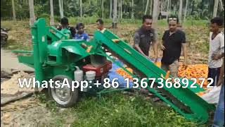Indonesian customer feedback video about large-capacity  maize thresher for sale