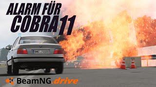 【BeamNG】Alarm für Cobra 11 風カーアクション！アウトバーン上での多重事故！！
