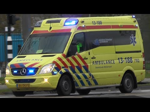 A1, C Miesen Ambulance 13-188 Zaandam naar het VUmc Amsterdam