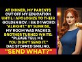 My Family Cut Off My Education To Protect Their Favorite — By Morning, I Was Gone And...