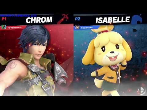 sharrum (Chrom) vs Roderikku (Isabelle) | SUPER SMASH BROS ULTIMATE