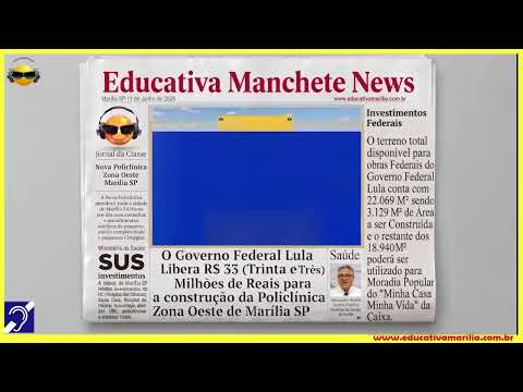 Tv Eduvcativa Manchete News JORNAL  AUDIO DESCRIÇÂO MANCHETE O TAMANHO DO TERRENO