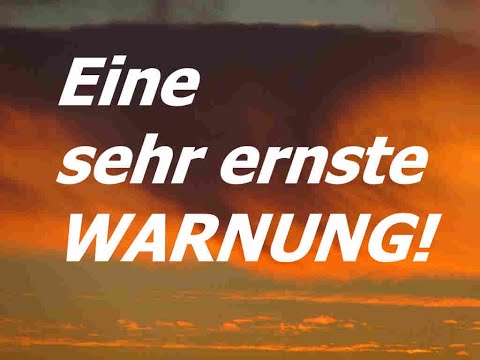 A VERY SERIOUS WARNING FROM GOD to all the ungodly, lazy and self-righteous