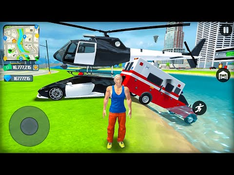 Open World US Police Officer Car Helicopter and Ambulance Driving Simulator - Android Gameplay