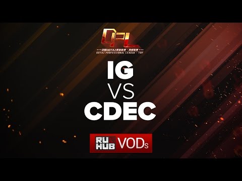 iG vs CDEC, DPL Season 2, game 2