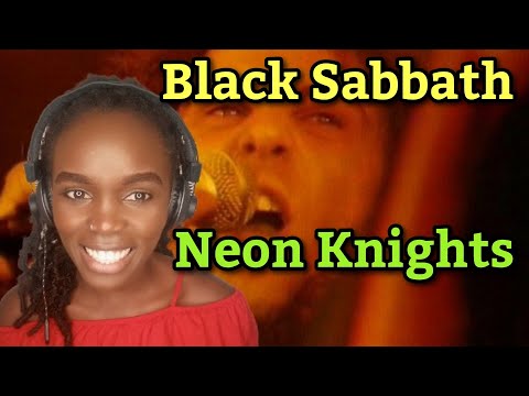 African Girl First Time Hearing Black Sabbath - Neon Knights (Official Music Video) | REACTION