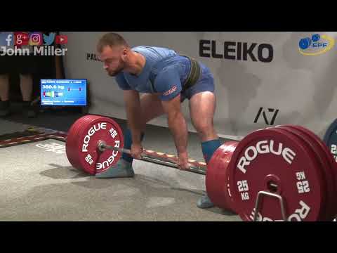 Oleksander Rubets - 1st Place 1037.5kg Total - 120kg Class 2021 EPF Equipped Open