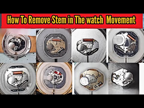 How To Remove Stem in The Watch Common Movement | Watch Repair Channel | @SolimBD