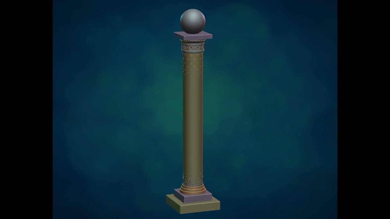 Стовпова колона 3D Принт Модель