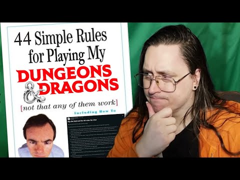Those "44 rules for dnd" Everyone's Talking About