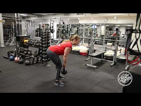 Kom igång-program med fria vikter - Marklyft med kettlebell