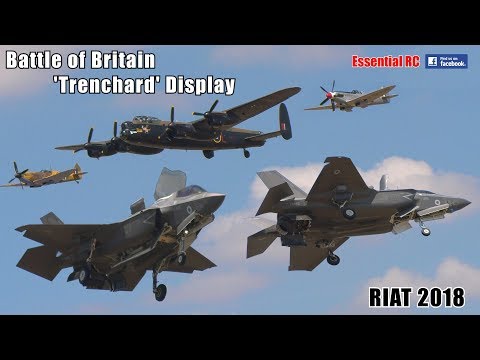 Battle of Britain Memorial Flight RAF 'Trenchard' Display | F-35B | Dambusters Tribute : RIAT 2018