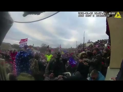 WARNING – GRAPHIC CONTENT: Dramatic police bodycam video shows Capitol riot