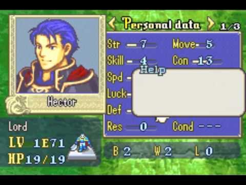 Let's Play Fire Emblem 7 Hector's Part 1: The Live Wire