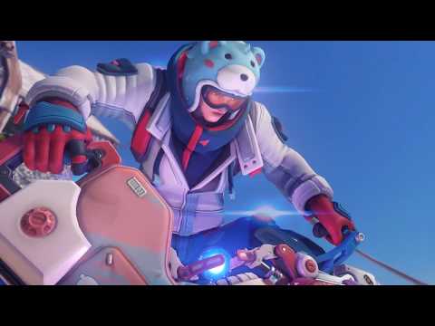 SNOWBOARDER ZARYA Skin Spotlight | Highlight Intros, Emotes, Poses | Winter Wonderland 2018