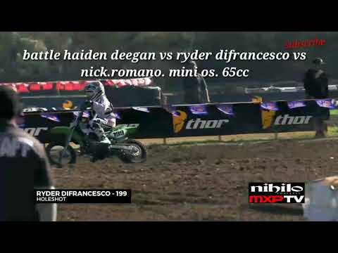 Haiden deegan vs Ryder difrancesco vs Nick Romano. Mini o's 65 CC  shot by mxptv #mxptv