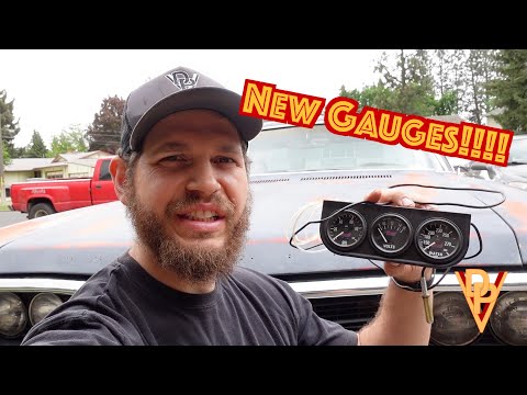 Summit Racing 2 1/16" TRI GAUGE KIT Install in a 1969 Impala