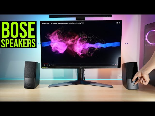 Bose Companion 2 Series III Speakers – Functional multimedia speakers, high-quality sound, USB and AUX ports, built-in voice control, compact and stylish design