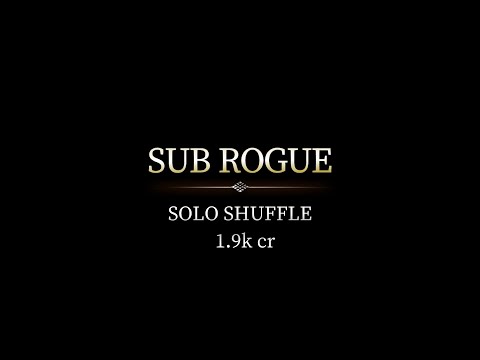 WoW TWW Sub Rogue Solo Shuffle 1900cr