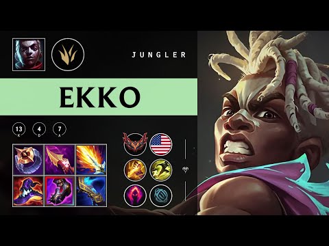 Ekko Jungle vs Hecarim - NA Grandmaster Patch 25.24
