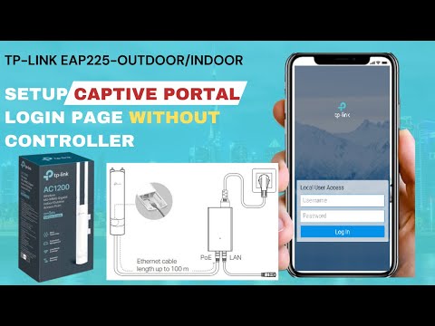 Captive Portal Login Page Setup in TP-link EAP225-Outdoor/Indoor |Hotspot Login page