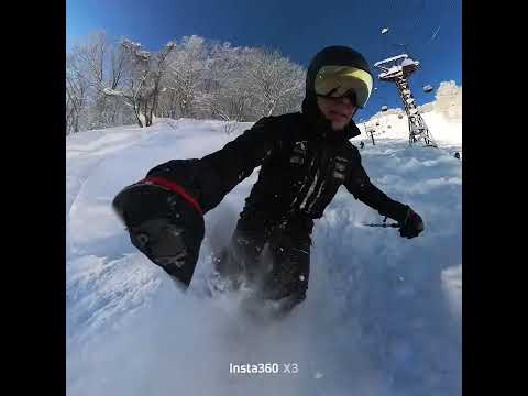 Powder snow skiing @ Seki Onsen in Niigata prefecture 260112