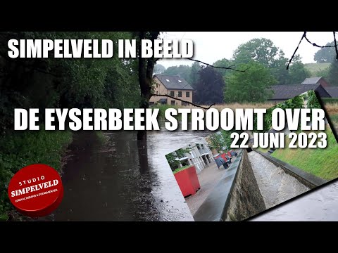 De Eyserbeek stroomt over - 22 juni 2023 Simpelveld