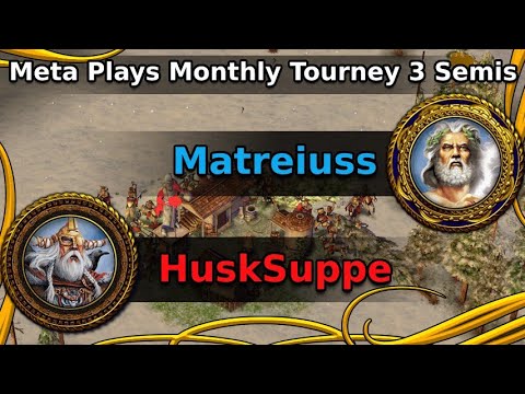Age of Mythology: Matreiuss vs Suppe - Meta Plays Monthly Tournament #3 - Semifinals
