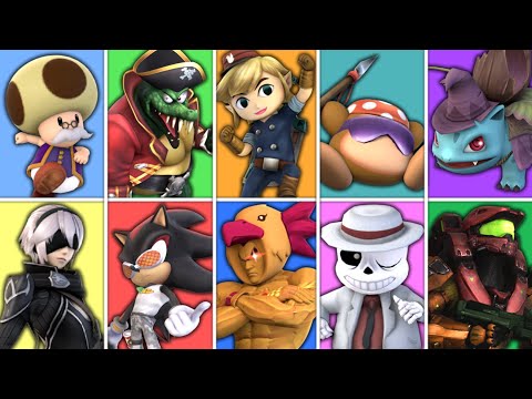 All Characters & Costumes in Super Smash REX [Brawl Mod]