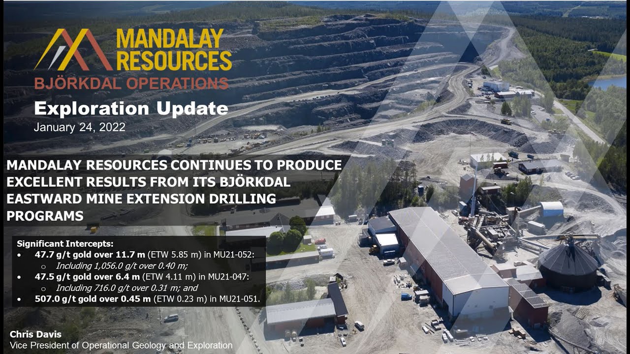 <span>24/1/2022</span><br>Excellent Results From its Björkdal Eastward Mine Extension Drilling Programs