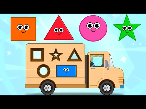Learn Shapes With Wooden Truck Toy 🚛 | Toddler Learning Video By @kidscamp